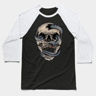 Skull Snake Baseball T-Shirt